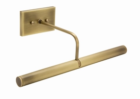 Slim-line Two Light Picture Light Antique Brass Wall Lights cheap shop