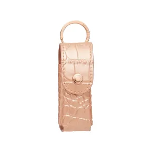 Smooch Lipstick Holder In Rose Croc