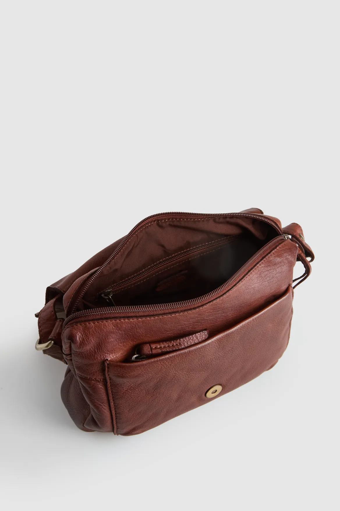 Sol Leather Flap Crossbody Bag