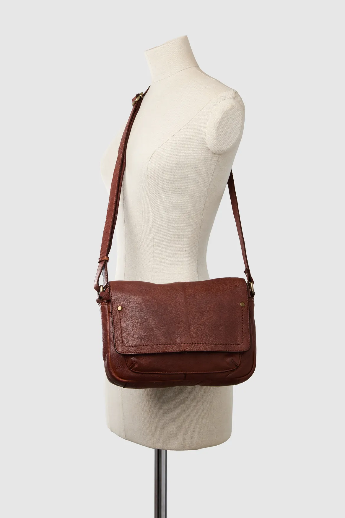 Sol Leather Flap Crossbody Bag
