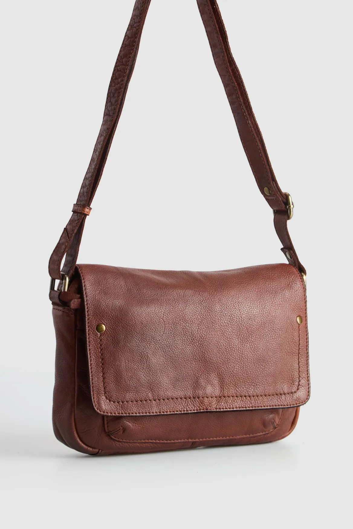 Sol Leather Flap Crossbody Bag