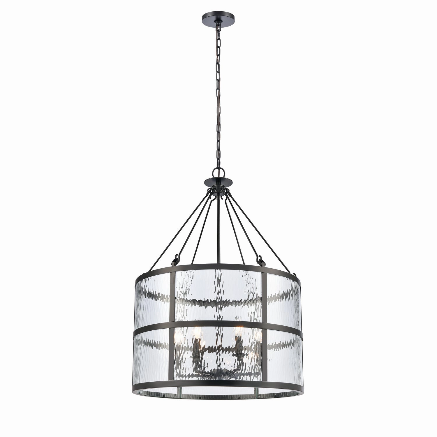 Solace Six Light Pendant Matte Black Ceiling Lights Lighting outlet store