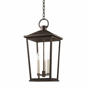 Soren Three Light Outdoor Lantern Textured Bronze W/ Hl Outdoor Hanging Lights Lighting best seller