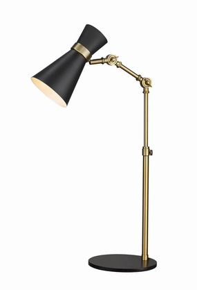 Soriano One Light Table Lamp Matte Black   Heritage Brass Desk Lamps Lighting sale online