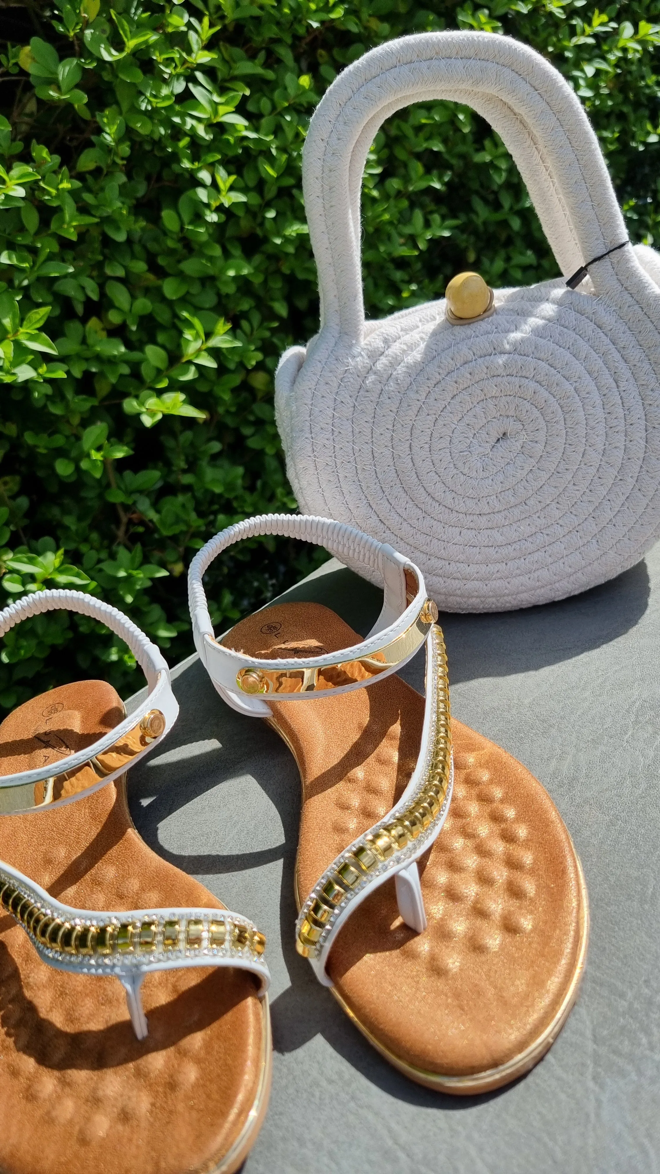 South Beach Mini Rope Bag in White
