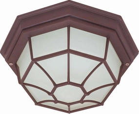 Spider Cage Old Bronze One Light Ceiling Mount Old Bronze Outdoor Ceiling Mount Lighting hot sale