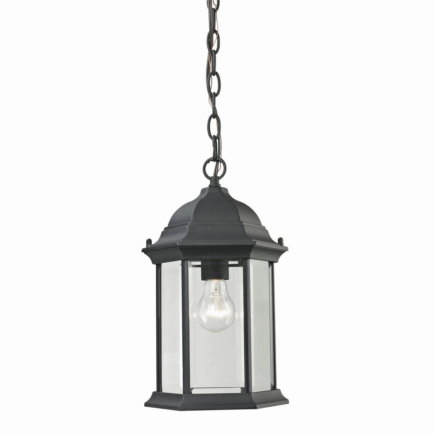 Spring Lake One Light Outdoor Pendant Matte Textured Black Outdoor Hanging Lights Lighting premium