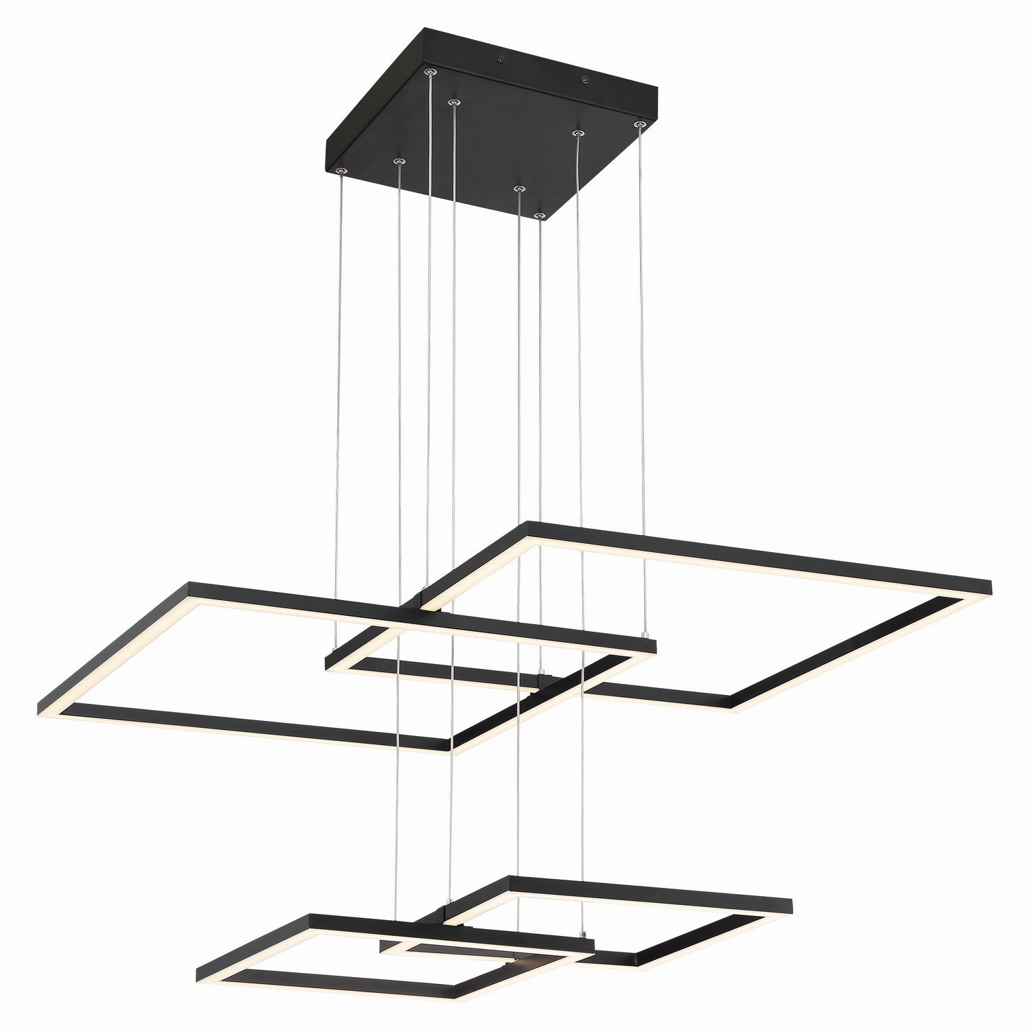 Squared LED Pendant Black Ceiling Lights Lighting outlet store