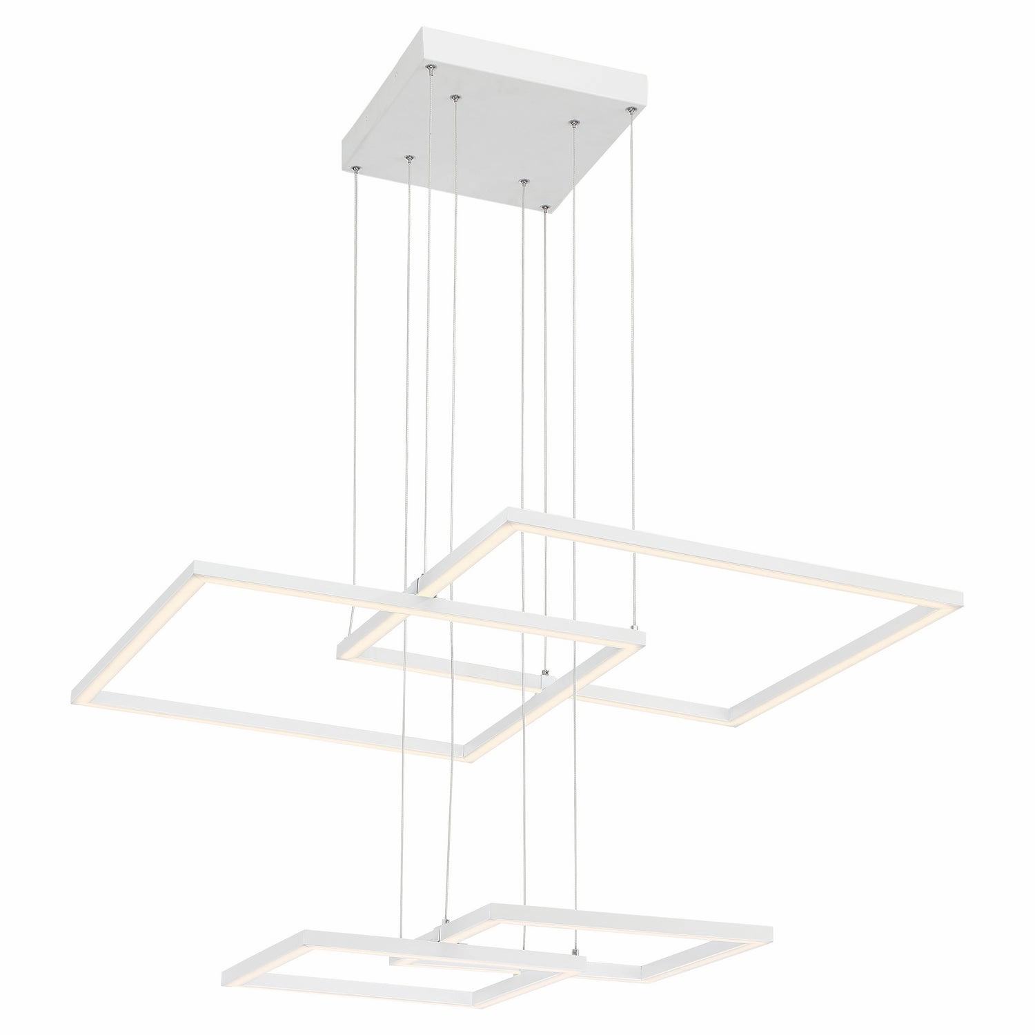 Squared LED Pendant White Ceiling Lights Lighting outlet store