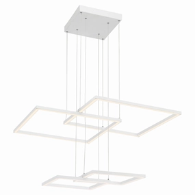 Squared LED Pendant White Ceiling Lights Lighting outlet store