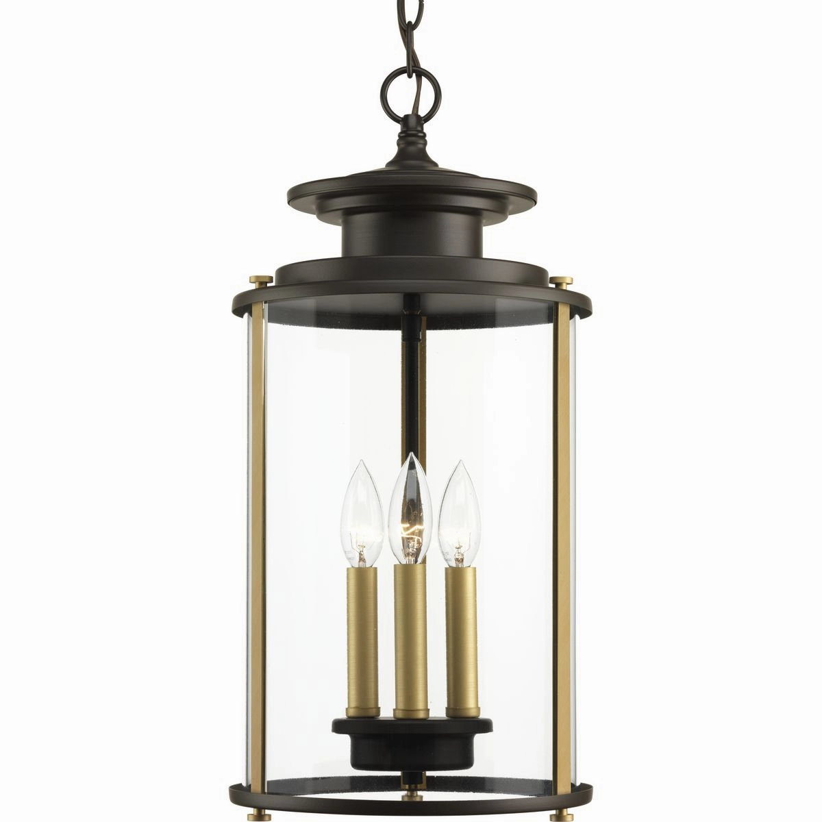 Squire Three Light Hanging Lantern Antique Bronze Garden Hanging Lights promo