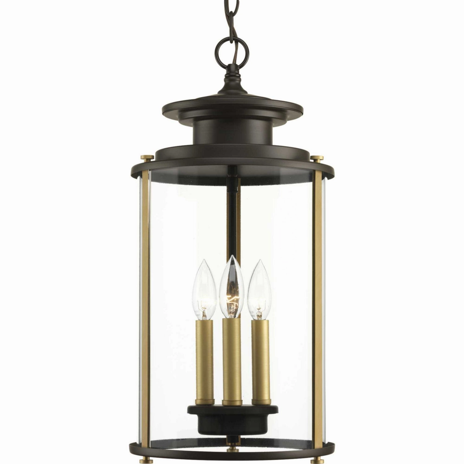 Squire Three Light Hanging Lantern Antique Bronze Garden Hanging Lights promo