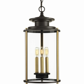 Squire Three Light Hanging Lantern Antique Bronze Outdoor Hanging Lights Lighting premium