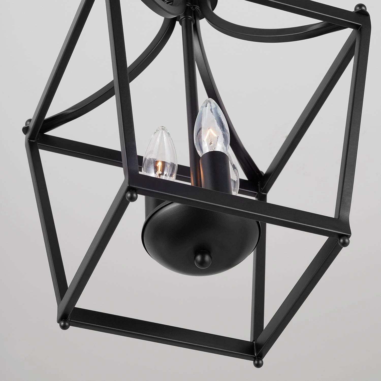 Stanton Three Light Foyer Matte Black Ceiling Light Fixtures on sale