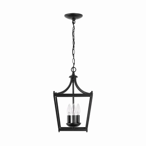 Stanton Three Light Foyer Matte Black Ceiling Lights Lighting free shipping