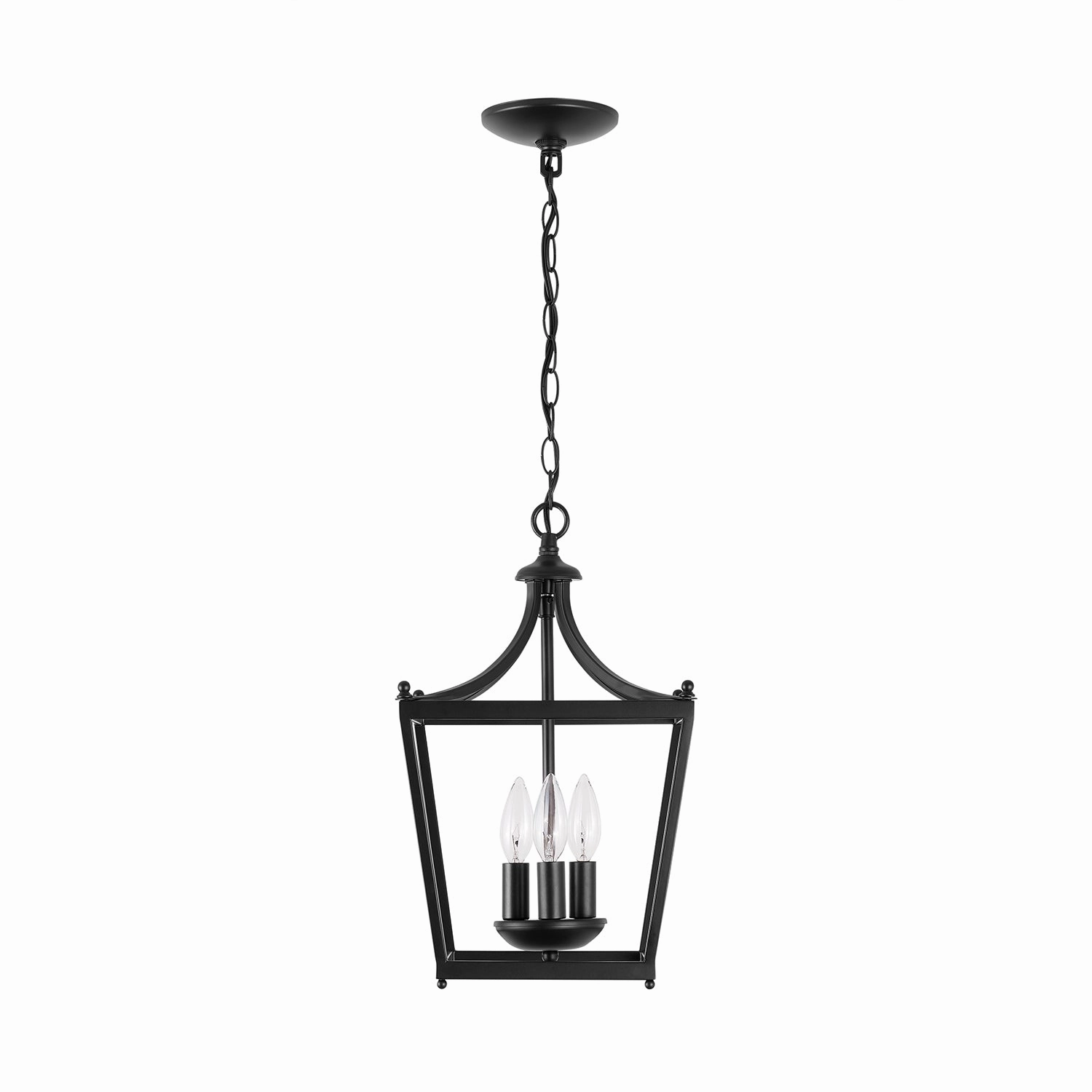 Stanton Three Light Foyer Matte Black Ceiling Lights Lighting free shipping