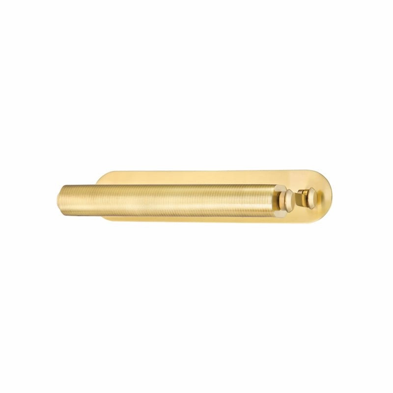 Stockport LED Picture Light Aged Brass Wall Lights for patio sale