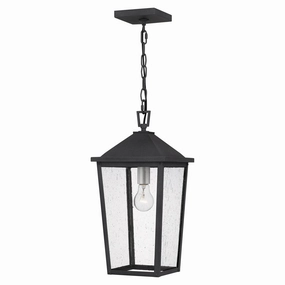Stoneleigh One Light Mini Pendant Mottled Black Outdoor Hanging Lights Lighting best seller