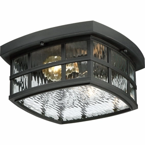 Stonington Two Light Outdoor Flush Mount Mystic Black Outdoor Ceiling Mount Lighting clearance