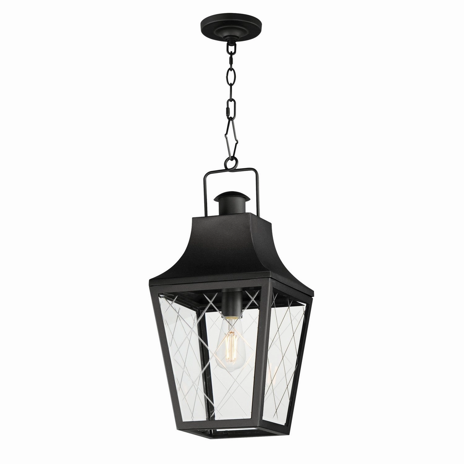 Storybook One Light Outdoor Pendant Black Outdoor Hanging Lights Lighting on sale