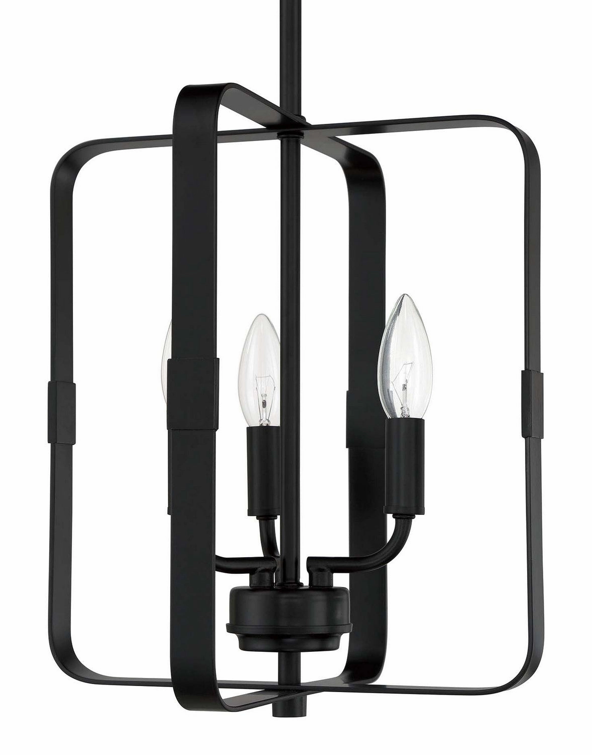 Stowe Three Light Foyer Pendant Flat Black Cheap Ceiling Lights available