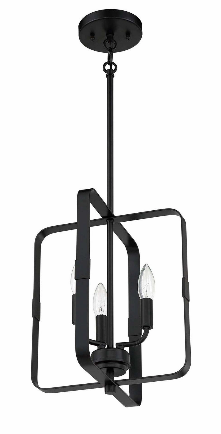 Stowe Three Light Foyer Pendant Flat Black Cheap Ceiling Lights available