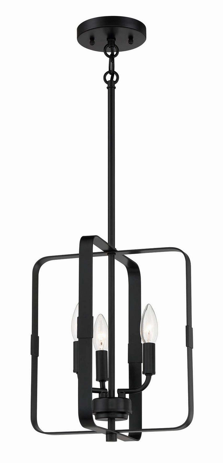 Stowe Three Light Foyer Pendant Flat Black Cheap Ceiling Lights available