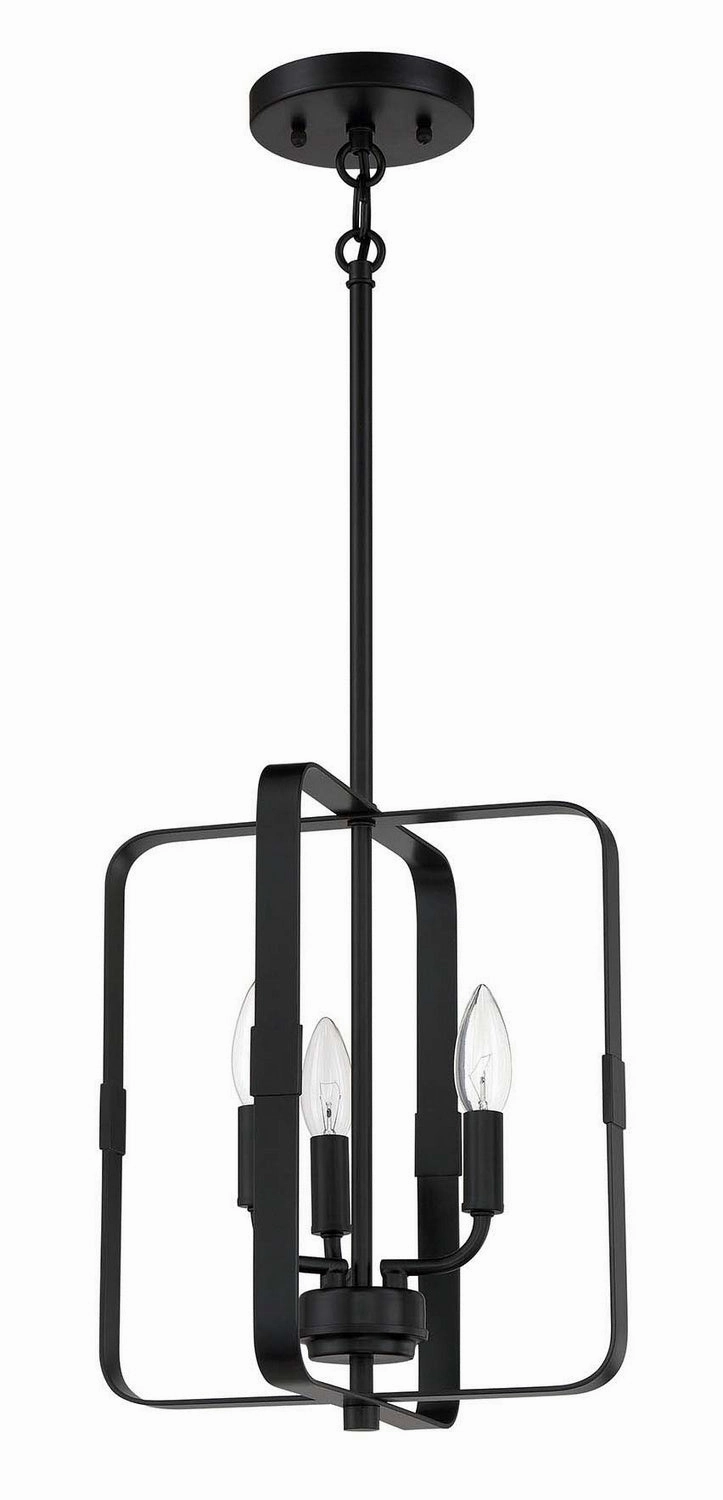 Stowe Three Light Foyer Pendant Flat Black Ceiling Lights Lighting cheap deals