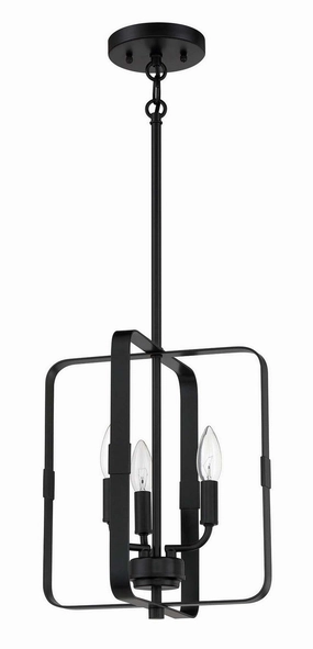 Stowe Three Light Foyer Pendant Flat Black Ceiling Lights Lighting cheap deals