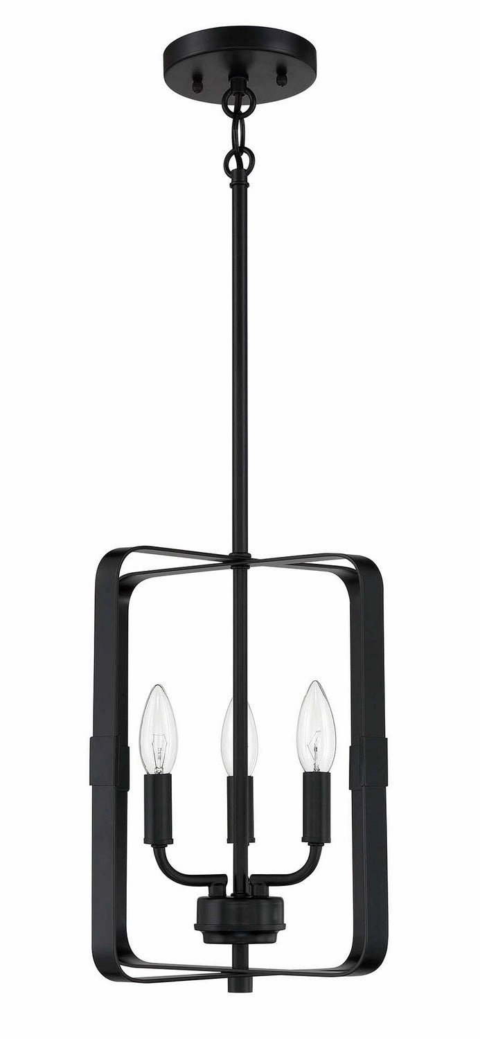 Stowe Three Light Foyer Pendant Flat Black Cheap Ceiling Lights available
