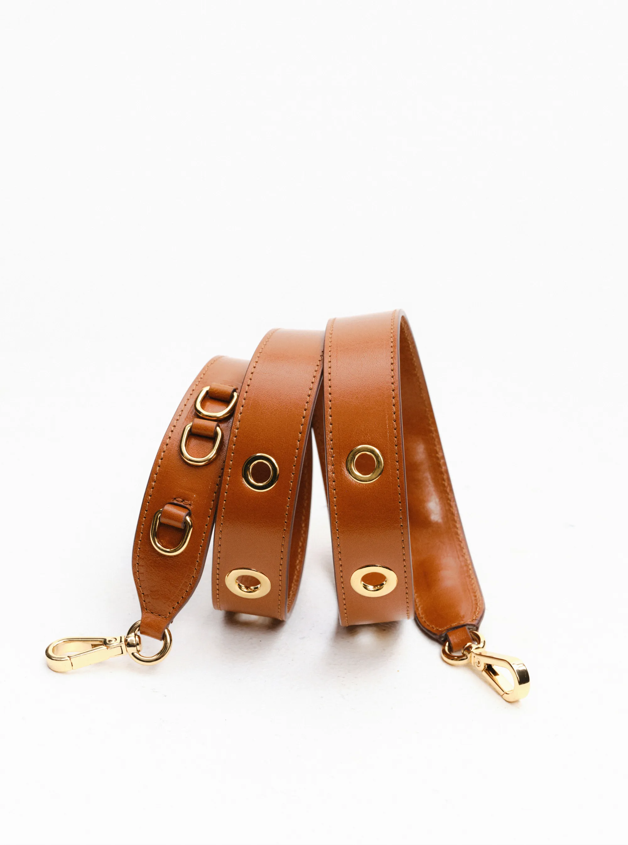 Strap Set  Hortensia Mini / Eyelets - Cognac