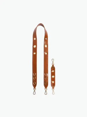 Strap Set  Hortensia Mini / Eyelets - Cognac