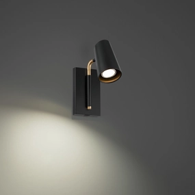 Stylus LED Task & Reading Bed Light Black & Gold Wall Lights for decor discount