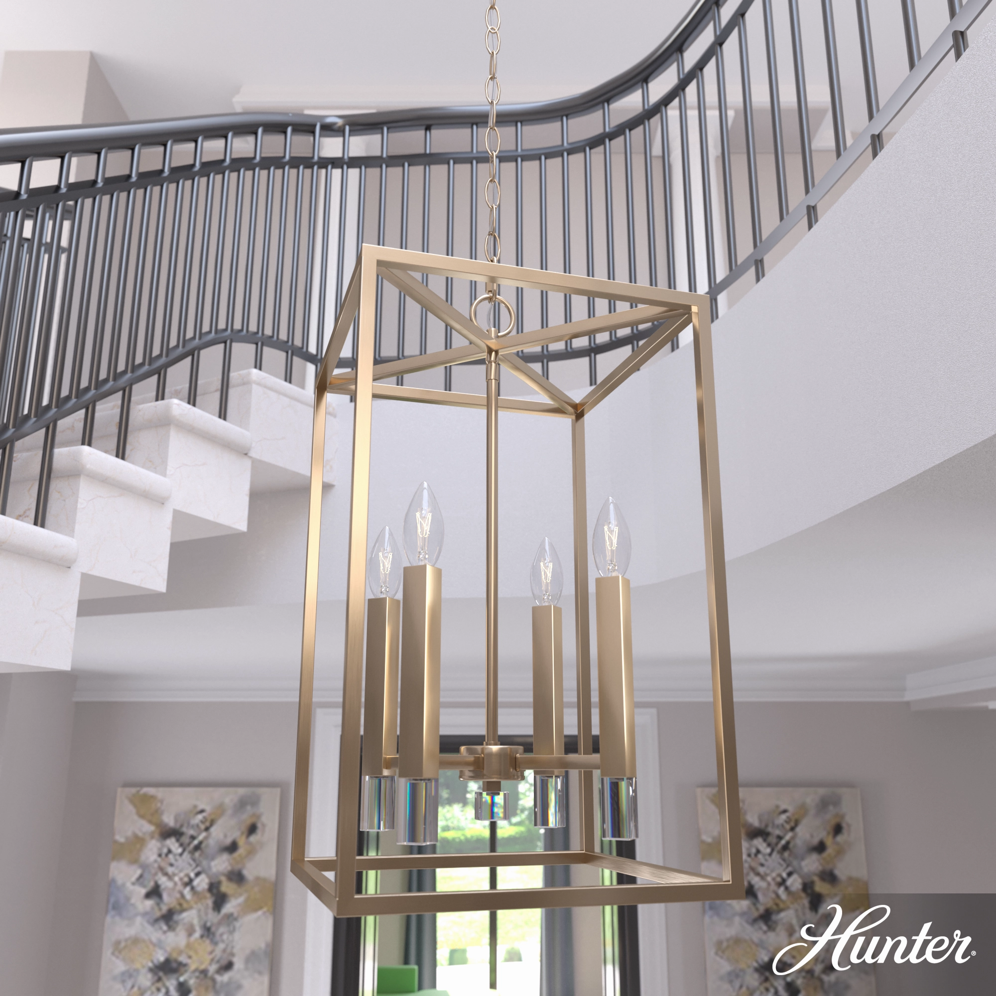Sunjai Four Light Pendant Alturas Gold Cheap Ceiling Lights available