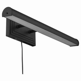 Sunset Two Light Picture Light Matte Black Wall Lights for patio sale