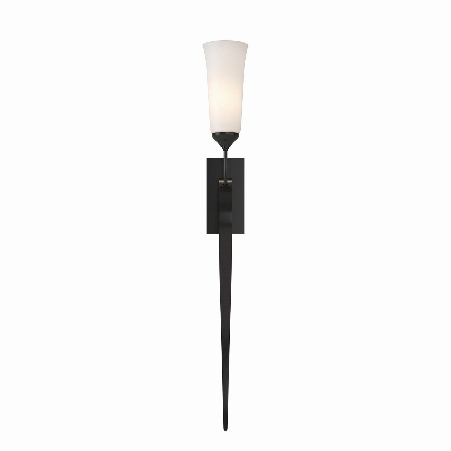 Sweeping Taper One Light Wall Sconce Black Elegant Wall Lights clearance