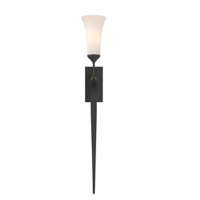 Sweeping Taper One Light Wall Sconce Black Elegant Wall Lights clearance