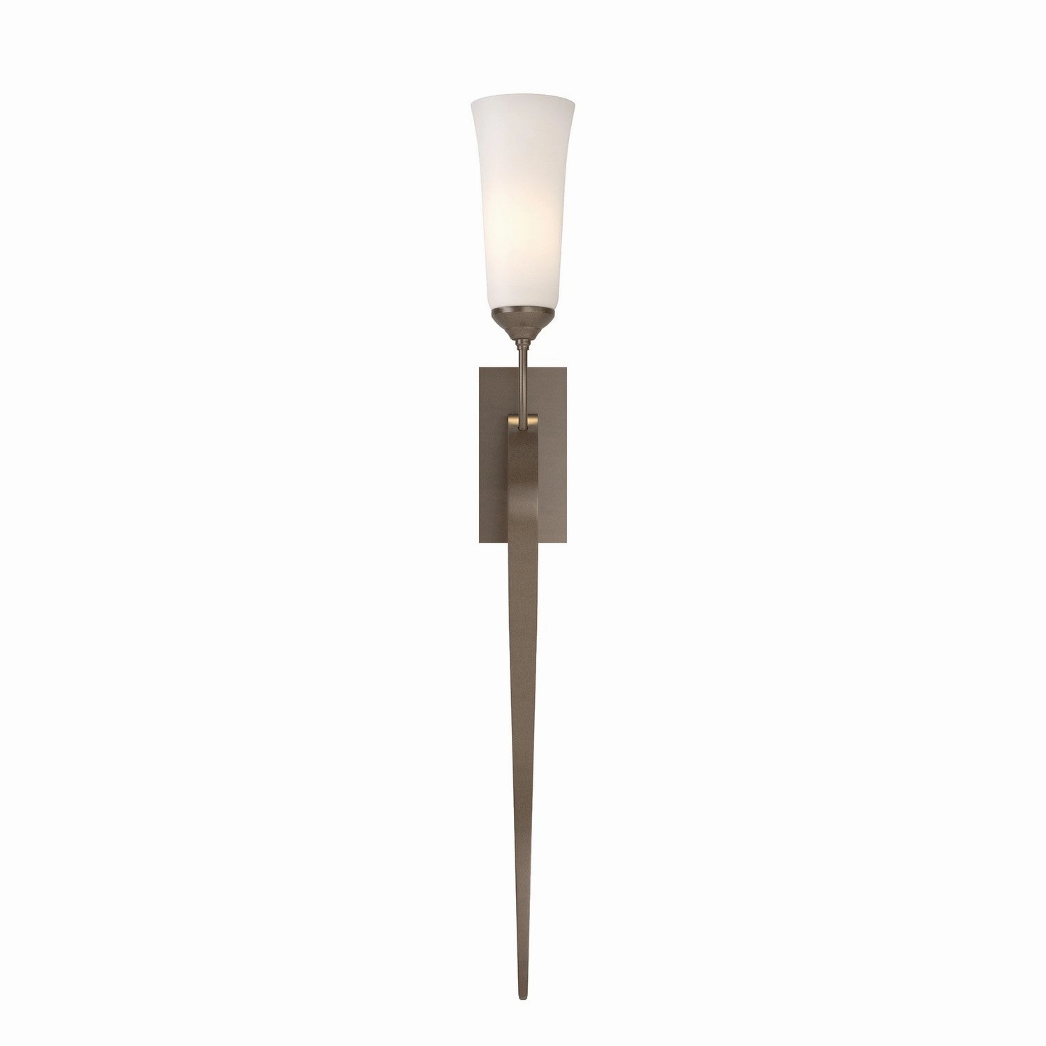 Sweeping Taper One Light Wall Sconce Bronze Elegant Wall Lights clearance