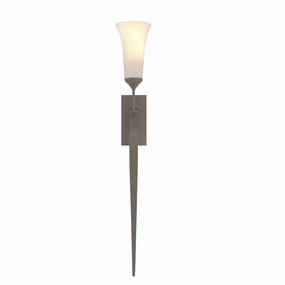 Sweeping Taper One Light Wall Sconce Dark Smoke Elegant Wall Lights clearance