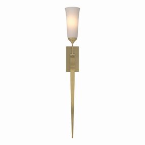 Sweeping Taper One Light Wall Sconce Modern Brass Elegant Wall Lights clearance