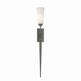Sweeping Taper One Light Wall Sconce Natural Iron Elegant Wall Lights clearance