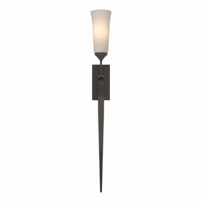 Sweeping Taper One Light Wall Sconce Oil Rubbed Bronze Elegant Wall Lights clearance