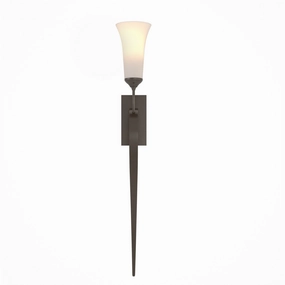 Sweeping Taper One Light Wall Sconce Oil Rubbed Bronze Elegant Wall Lights clearance