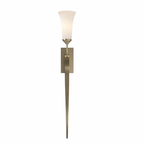 Sweeping Taper One Light Wall Sconce Soft Gold Elegant Wall Lights clearance