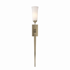 Sweeping Taper One Light Wall Sconce Soft Gold Elegant Wall Lights clearance