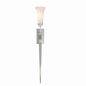 Sweeping Taper One Light Wall Sconce Vintage Platinum Elegant Wall Lights clearance