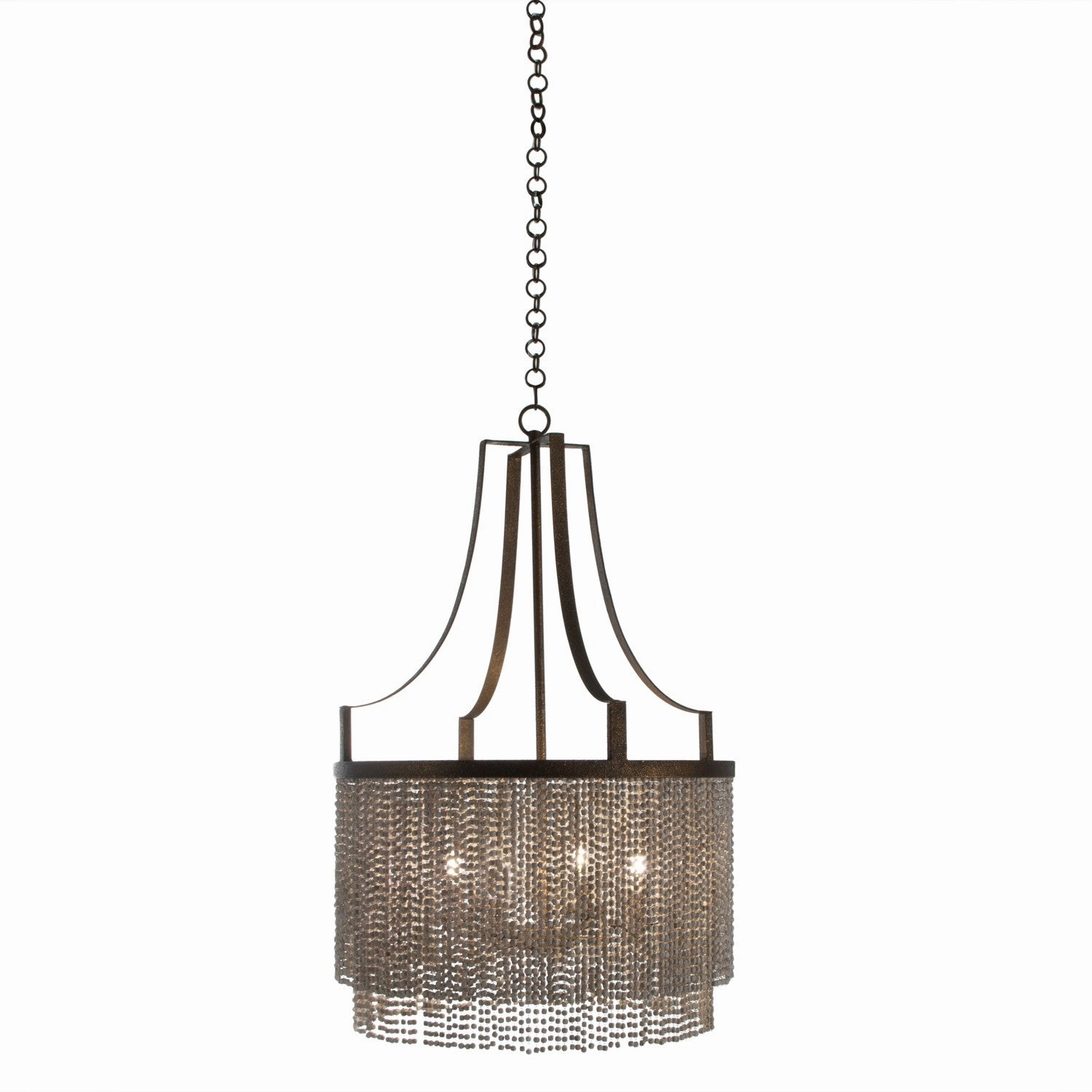 Tamara Four Light Chandelier Antique Gold/Antique White Energy-saving Ceiling Lights store
