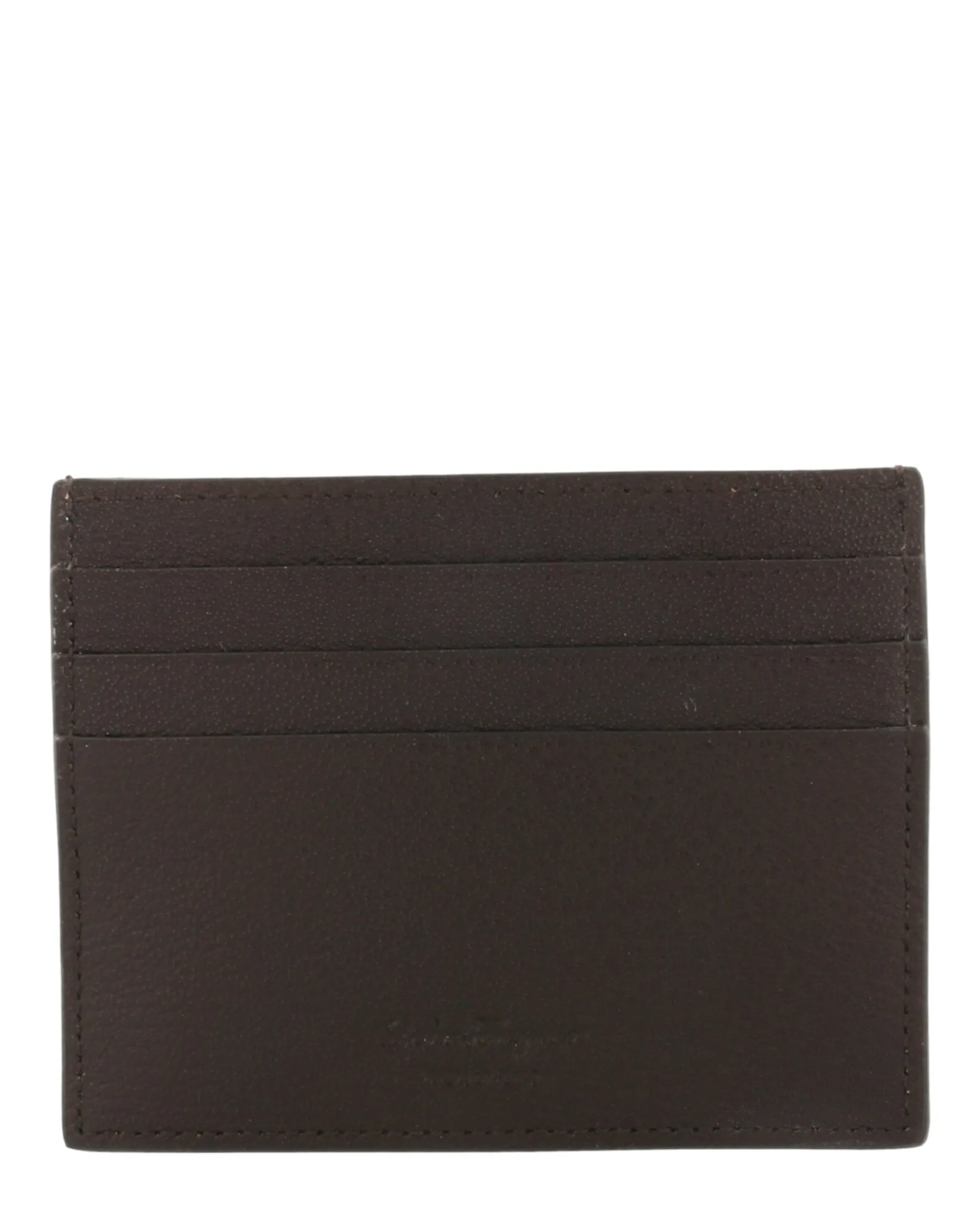 Textured Gancini Card Holder