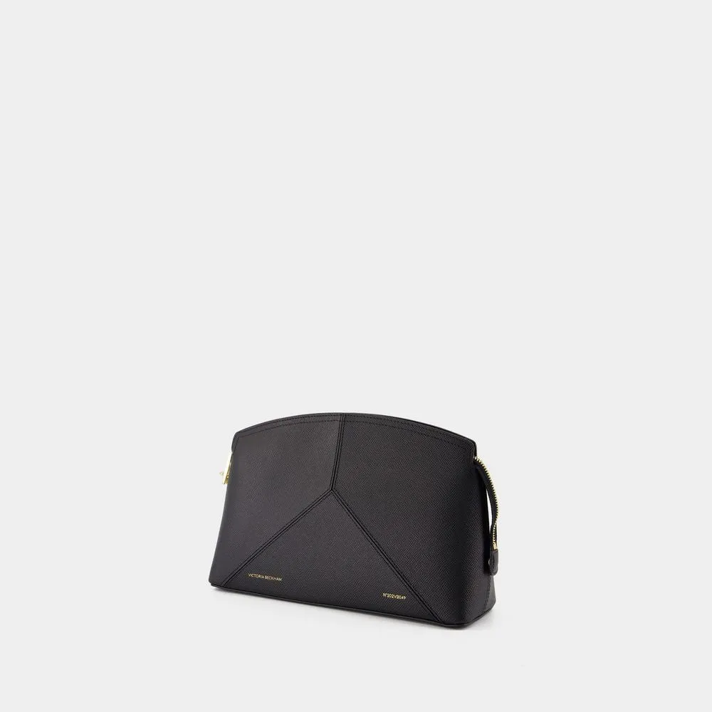 The Victoria Clutch - Leather - Black