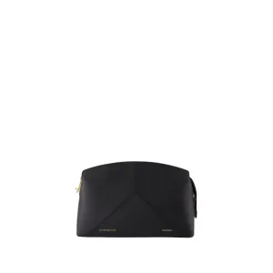 The Victoria Clutch - Leather - Black